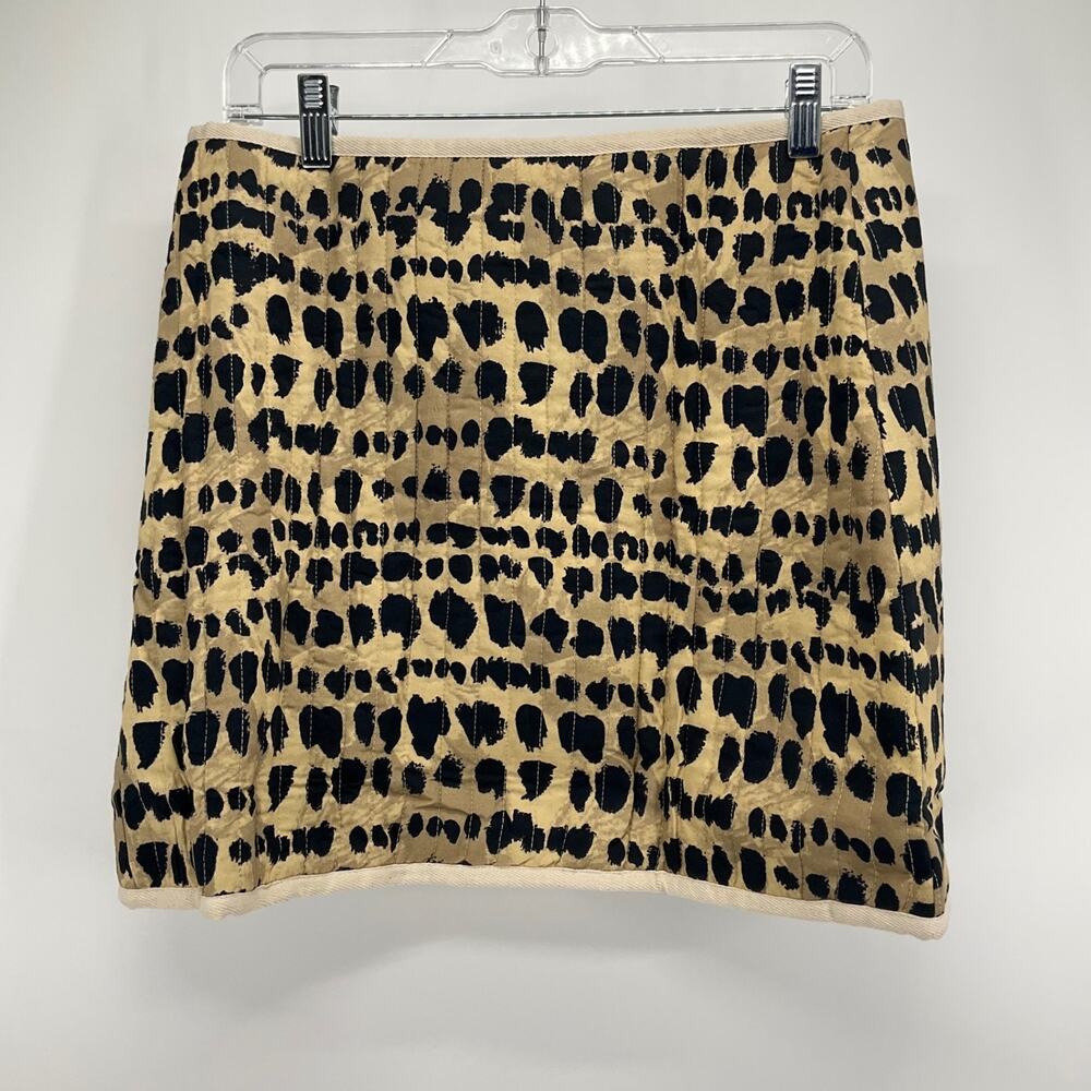 Rachel Antonoff Skirt M Leopard Print Wrap Mini Toggle Front Lined Mob Wife NEW - Picture 2 of 15